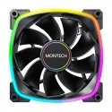 Montech RX140 PWM Datora korpusam Ventilators 14 cm Melns 1 pcs Montech RX140 PWM Datora korpusam Ventilators 14 cm Melns 1 pcs