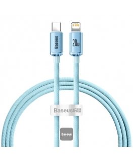 Baseus Crystal Shine mobiliojo telefono laidas Violetinė 1,2 m USB C Lightning