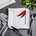Square porcelain dessert plate Fala 21 x 21 cm AMBITION Square porcelain dessert plate Fala 21 x 21 cm AMBITION