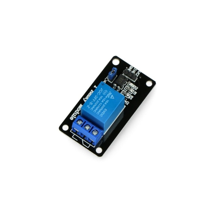OEM releja modulis 1 kanāls ar optoizolāciju - 10A/250VAC kontakti 5V spole – 2