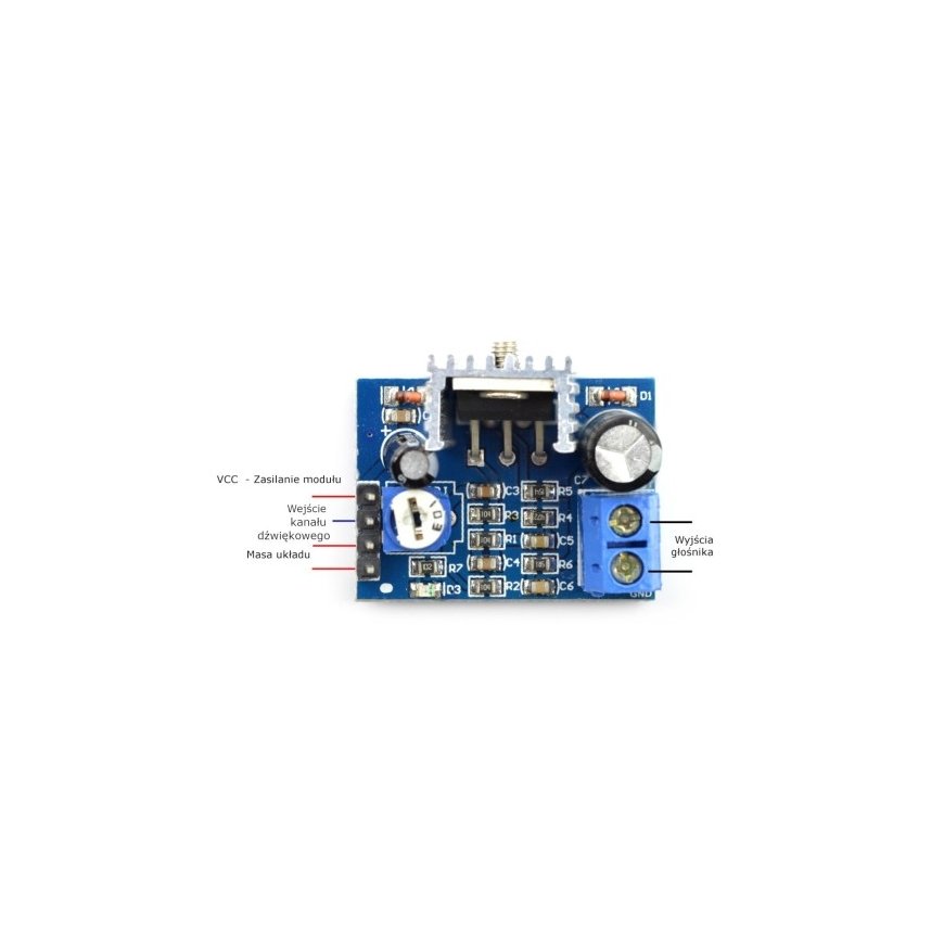 OEM Galios vahvistin TDA2030 mono 18W 6-12V – 2