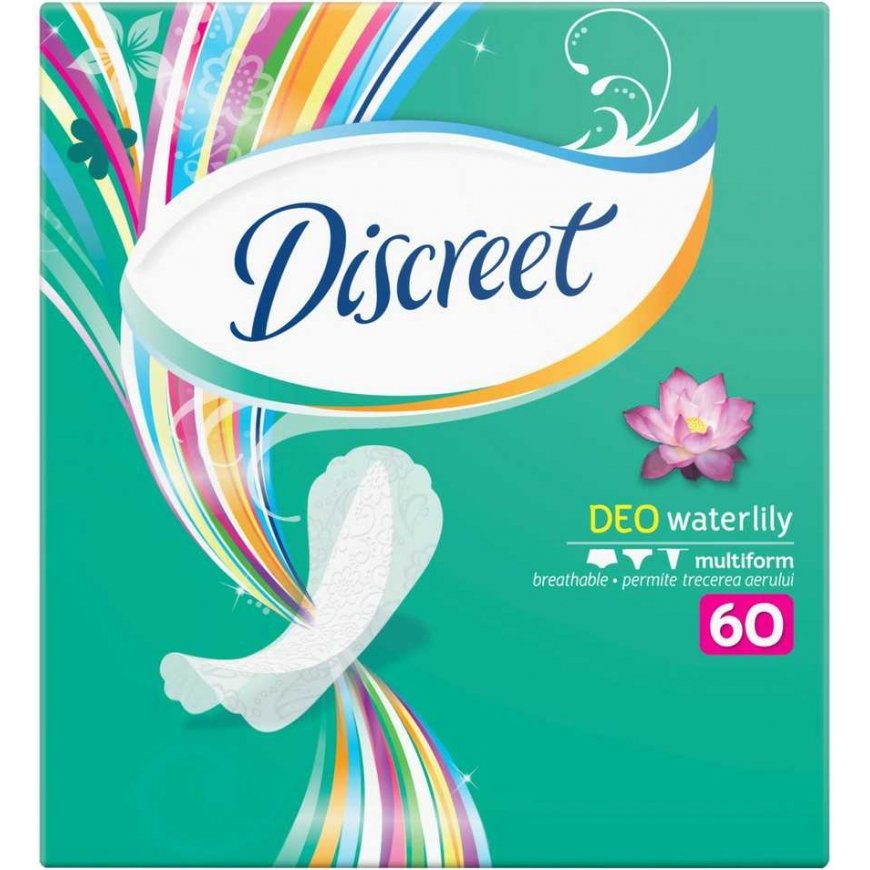 DISCREET Water Lily Hygiene Pads, 60 pcs.