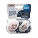 CANPOL BABIES silicone symmetrical pacifier BONJOUR PARIS, 18 months+, 2 pcs., 22/649_pin