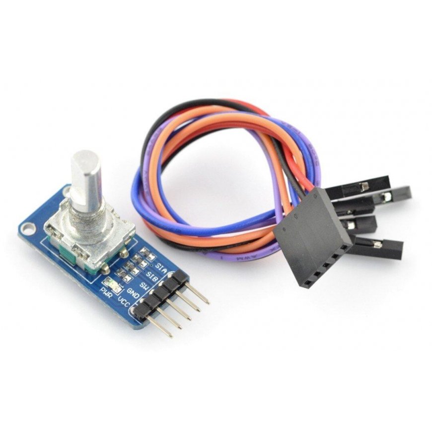 Rotary sensor, encoder with button, module, Waveshare 9533 – 2