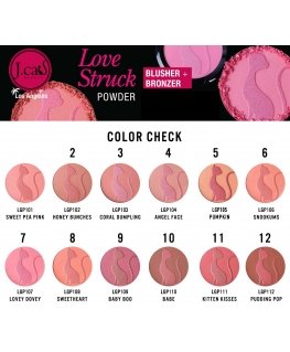 J.Cat Beauty Румяна и Бронзер Love Struck 103 Coral Dumpling, 7.5 г