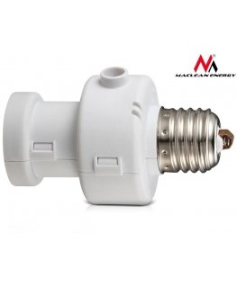 MACLEAN MCE21W Maclean MCE21 W lemputės tvirtinimas su šviesos jutikliu E27 100W baltas