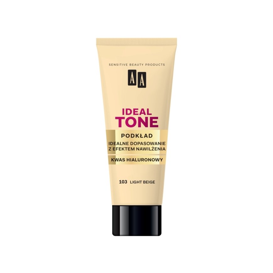 AA Ideal Tone Foundation 103 Light rusvai geltonas, 30 ml