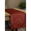 Eurofirany BLINK / 13 Aksumine laudlinik veega lillemustriga, 35X180 cm, värv: telliskivi