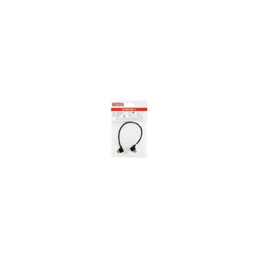 Mitoya HDMI kabelis - 30cm leņķveida