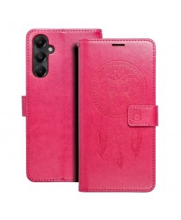 Oem MEZZO grāmatu vāks Samsung Galaxy A12 / M12 dreamcatcher magenta krāsā