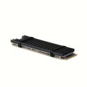 Axagon CLR-M2L3 computer cooling system M.2 NVMe SSD, Solid-state drive Heatsink/Radiator Black 1 pc