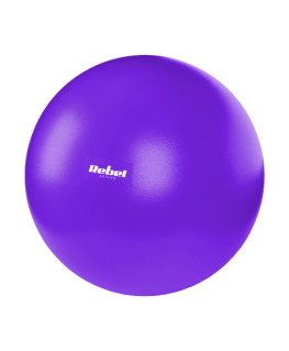 Mini exercise ball for rehabilitation Pilates, 25 cm, with hand pump, purple, REBEL ACTIVE