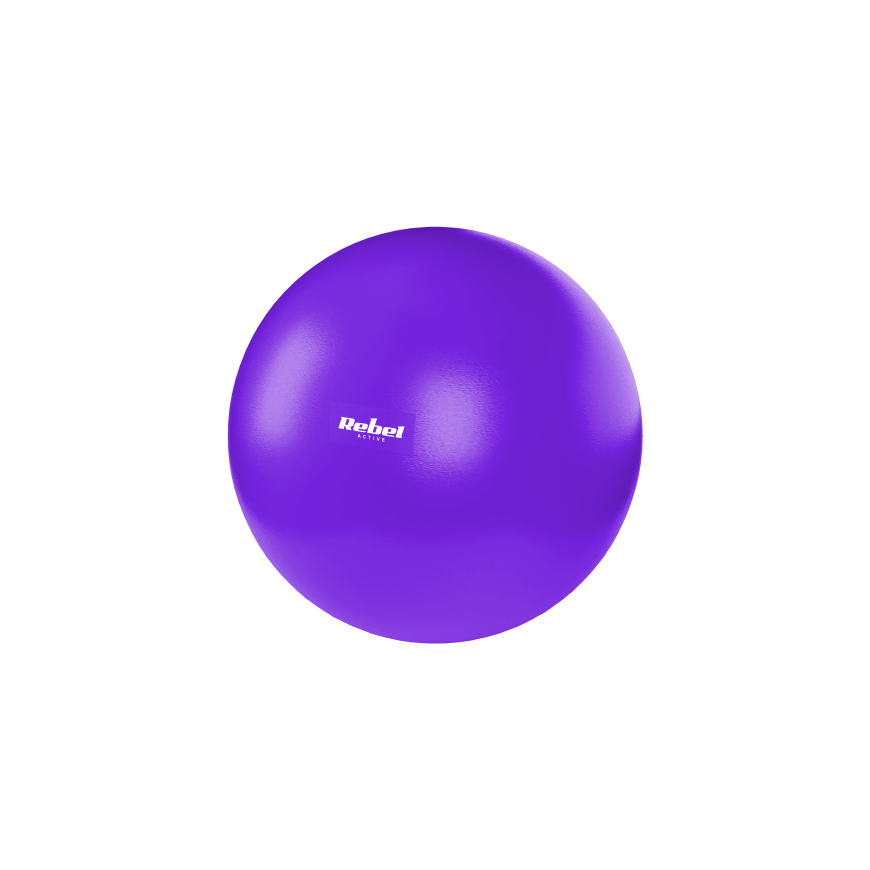 Mini treeningpall rehabilitatsiooniks Pilates, 25 cm, käsipumba, lilla, REBEL ACTIVE