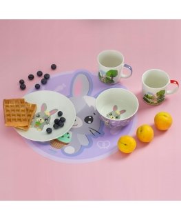 Betty ir Bunny desertinė lėkštė 19 cm bandelė AMBITION JUNIOR