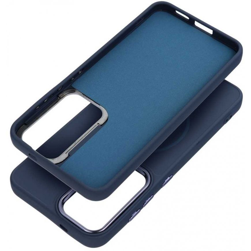 OEM Case FRAME MAG COVER compatible with MagSafe for SAMSUNG A07 dark blue.