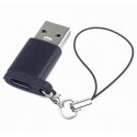 PremiumCord Adapter is USB3.0 A male - USB-C Female, black with hanging loop PremiumCord Adapter is USB3.0 A male - USB-C Female, black with hanging loop