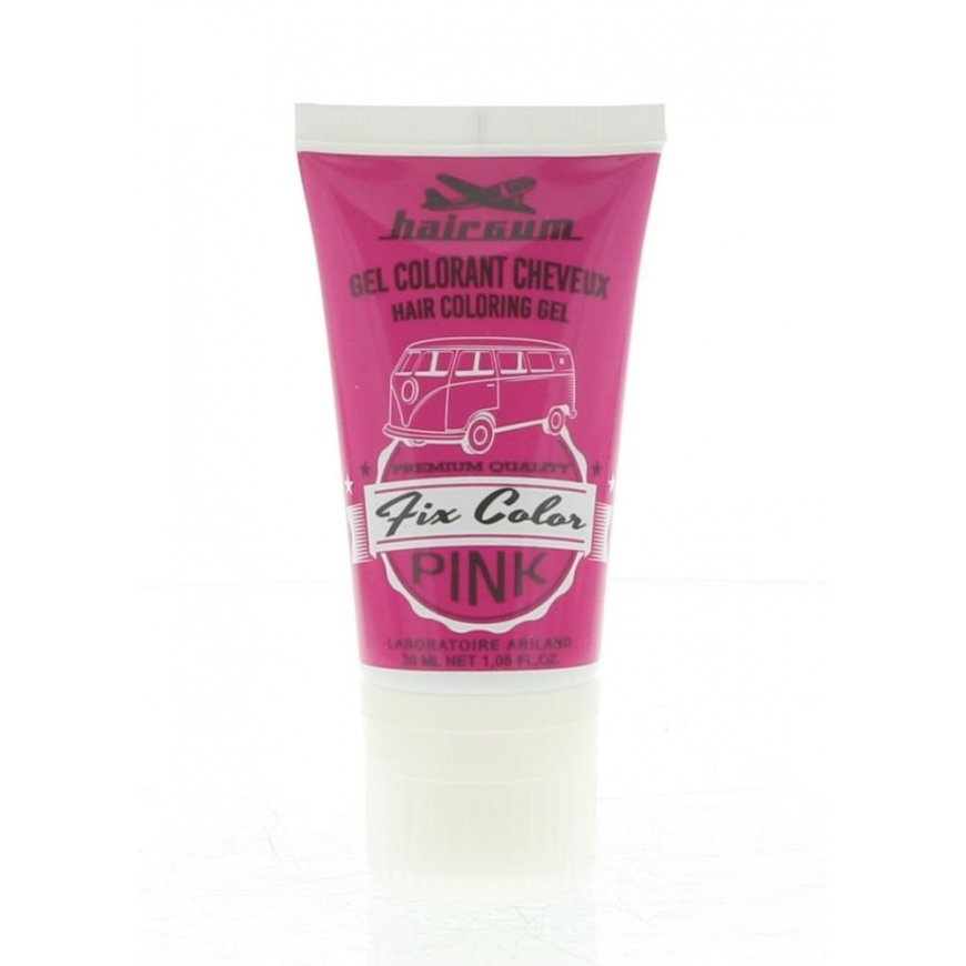 Hairgum Fix Color Gel Värjäys Roosa