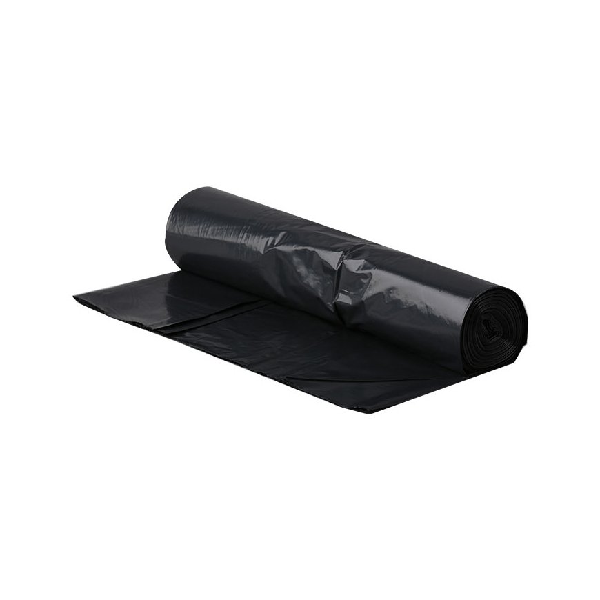 Monipakkaus Roskakassit, 350 L, 120 x 150 cm, 10 kpl, rulla, LDPE, 50 mikr., musta väri. – 2