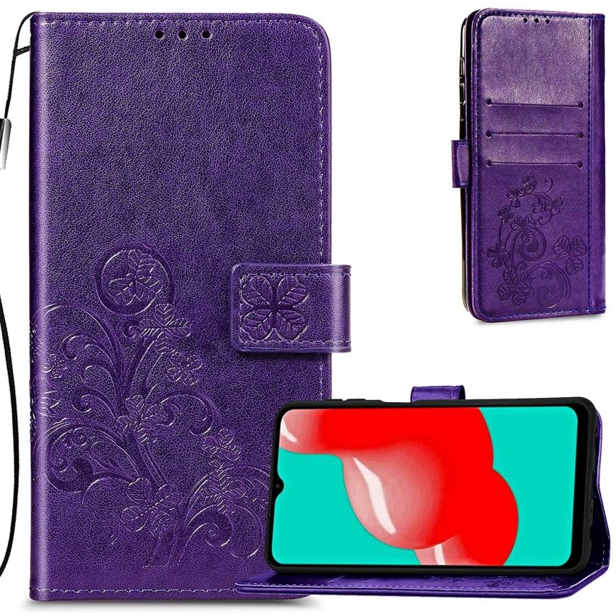 Reach Dėklas Flower Book Samsung A566 A56 5G violetinis