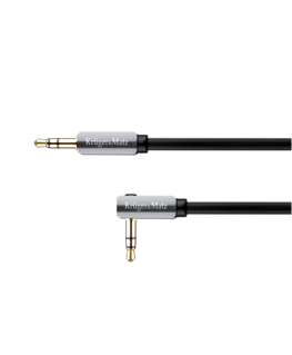 Kruger & Matz AUX - AUX 3.5mm stūra kabelis 1m