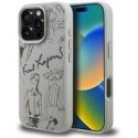 „Karl Lagerfeld“ grūdėto rašto ja ja logotipo „MagSafe“ kate, прtibed „iPhone 16 Pro Max“, hall. „Karl Lagerfeld“ grūdėto rašto ja ja logotipo „MagSafe“ kate, прtibed „iPhone 16 Pro Max“, hall.