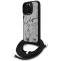 Karl Lagerfeld textured logo MagSafe case for iPhone 16 Pro Max, gray Karl Lagerfeld textured logo MagSafe case for iPhone 16 Pro Max, gray