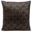 Eurofirany DESIGN 91 AGNES Decorative Cushion Cover with Silver Oriental Pattern, 40x40 cm, Color: Graphite Eurofirany DESIGN 91 AGNES Decorative Cushion Cover with Silver Oriental Pattern, 40x40 cm, Color: Graphite