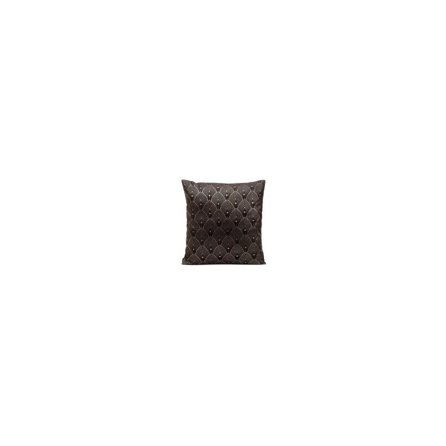 Eurofirany DESIGN 91 AGNES Decorative Cushion Cover with Silver Oriental Pattern, 40x40 cm, Color: Graphite – 2