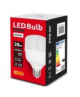 "Maclean" LED bulb, E27, 28 W, 220–240 V AC, neutral white, 4000 K, 2940 lm, MCE302 NW