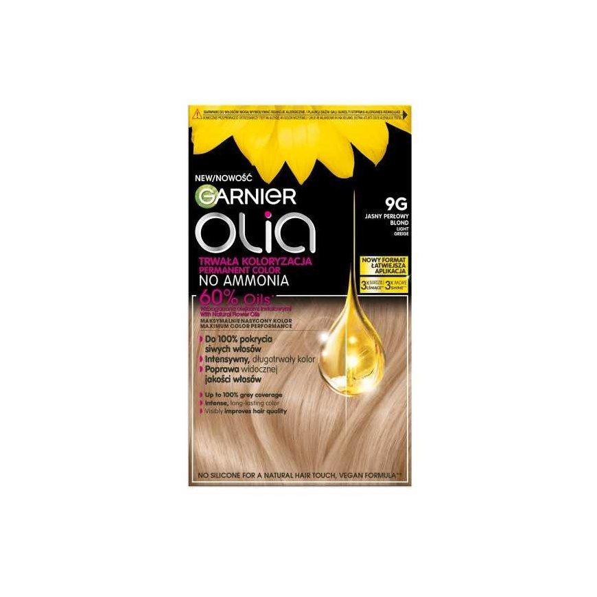 Garnier Olia Permanent Color 9G Light Pearl for Light Hair – 2
