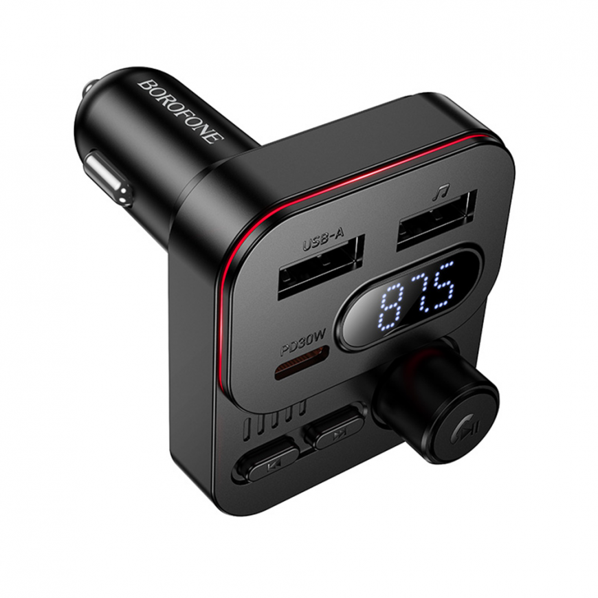 Borofone Transmitter FM BC61 Ocean MP3, Bluetooth - 2xUSB + Type – 2