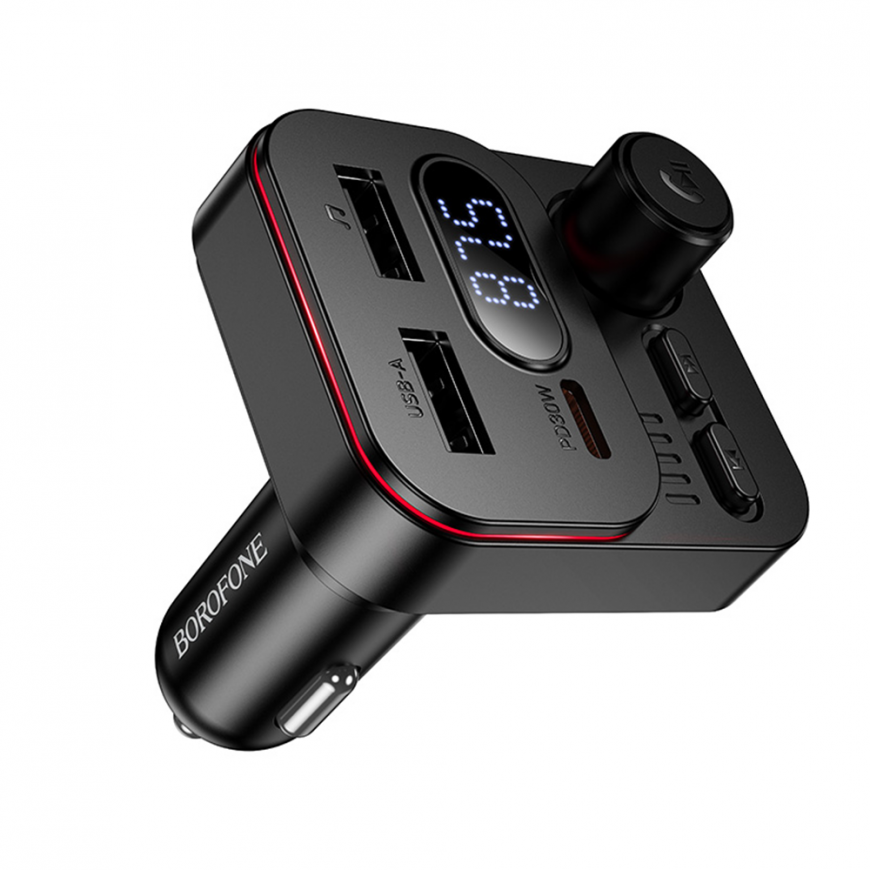 Borofone Transmitter FM BC61 Ocean MP3, Bluetooth - 2xUSB + Type – 5