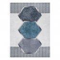 ARLEN RHOMBUS Style Rug, White Aztec Design, 80x150 cm, Hakano ARLEN RHOMBUS Style Rug, White Aztec Design, 80x150 cm, Hakano
