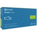 Mercator Disposable Gloves NITRYLEX Classic, nitrile, powder-free, blue, size S, 100 pieces. Mercator Disposable Gloves NITRYLEX Classic, nitrile, powder-free, blue, size S, 100 pieces.