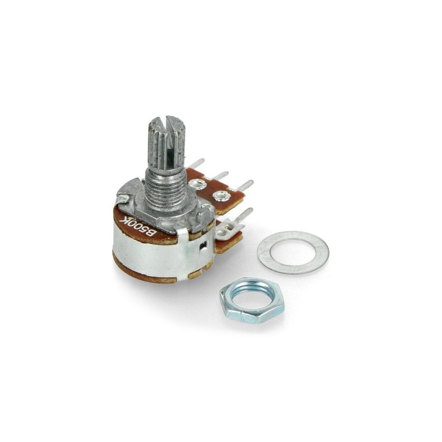 Oem rotatsiooniline potentsiomeeter 2x 500kΩ lineaarne 1/8W - 5 tk – 2
