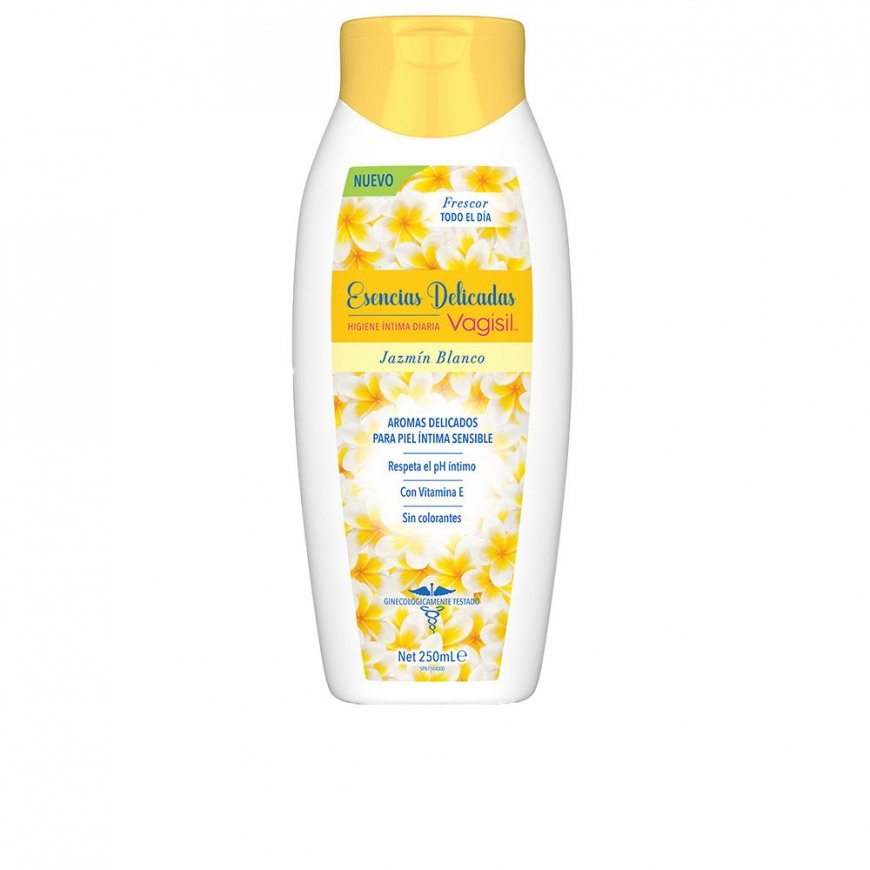 Vagisil DELICATE ESSENCES Baltas JASMINE kasdienė intymios higienos priemonė 250 ml