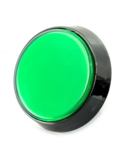 Odseven Arcade Button 6 cm Green with Lighting