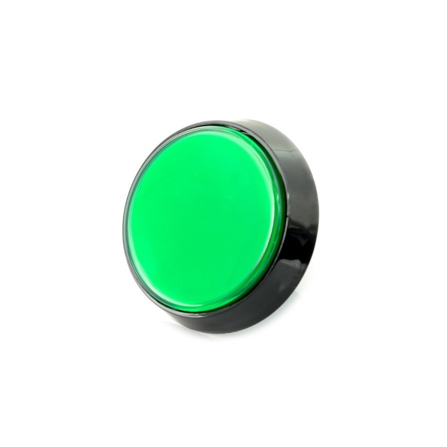 Odseven Arcade mygtukas 6 cm žalias su apšvietimu