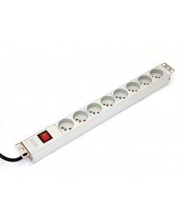 Digitus A-19-STRIP-2-IMP power distribution unit (PDU) 8 AC outlet(s) 1U White
