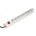 Digitus A-19-STRIP-2-IMP tehonjakeluyksikkö 8 AC-pistorasia(a) 1U Valkoinen Digitus A-19-STRIP-2-IMP tehonjakeluyksikkö 8 AC-pistorasia(a) 1U Valkoinen