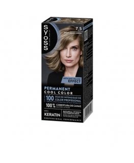 Syoss PERMANENT COOL COLOR 7.5-Harmaa Keskiruskea 1 kpl