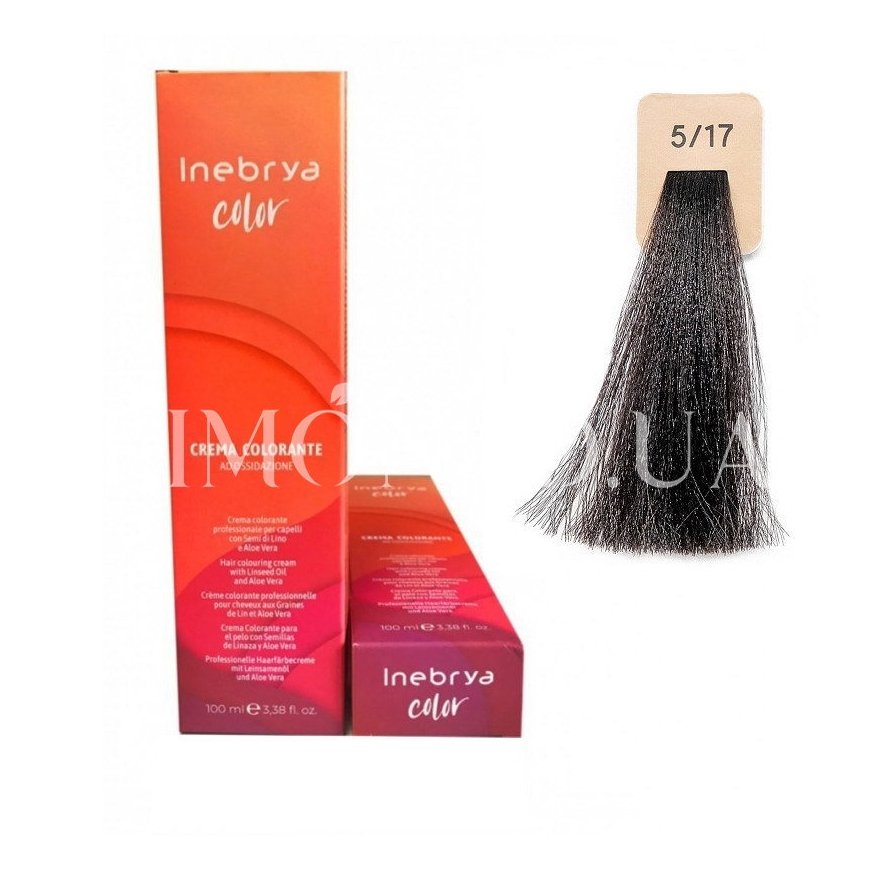 Inebrya Color hiusväri 100ml - 5/17 | Vaalea kasmirinruskea – 2
