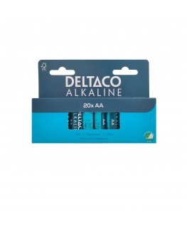 Deltaco LR6-20B baterija Vienreizējas lietošanas baterija AA Sārmaina akumulatoru baterija