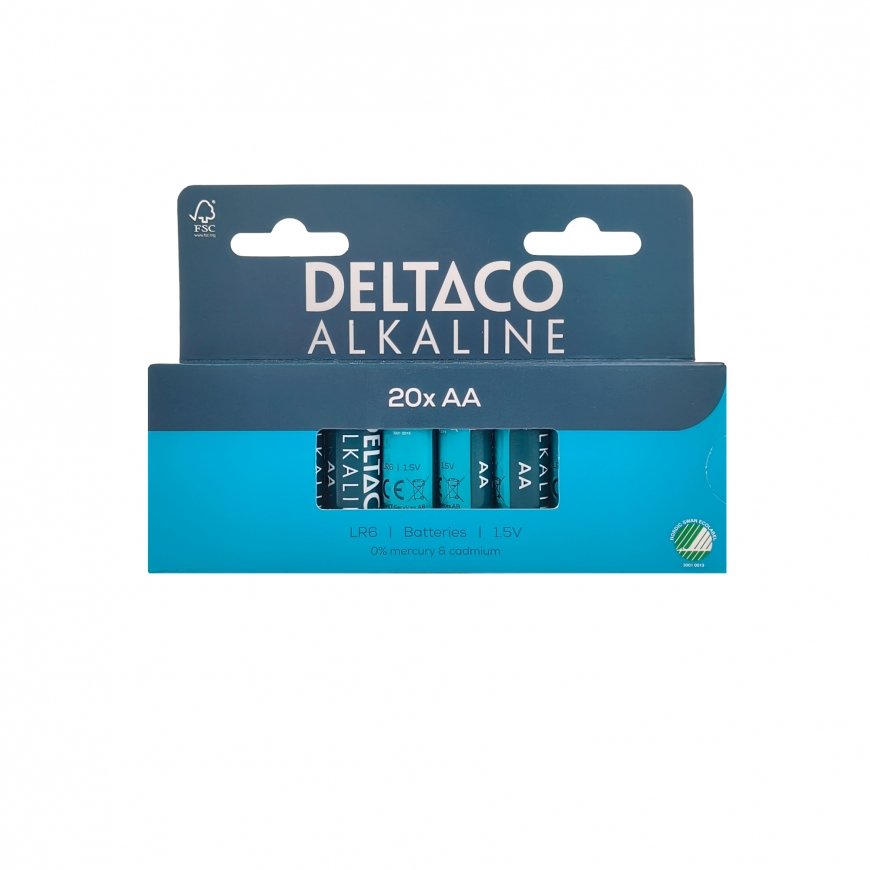 Deltaco LR6-20B baterija Vienreizējas lietošanas baterija