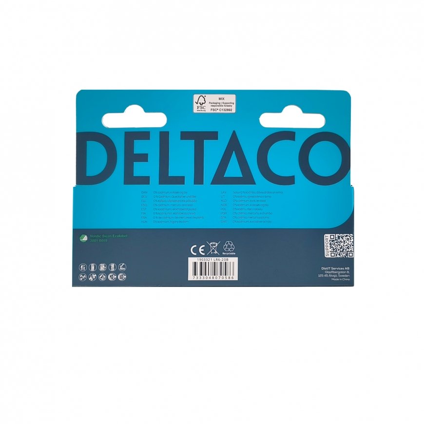 Deltaco LR6-20B buitinė baterija Vienkartinė baterija AA Šarminis – 3