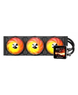 darkFlash EXPLORE DE360 Suoritin All-in-one-nesteenjäähdytin 12 cm musta 1 kpl