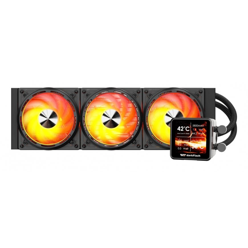 darkFlash EXPLORE DE360 Процессор All-in-one liquid cooler 12 cm Черный 1 шт