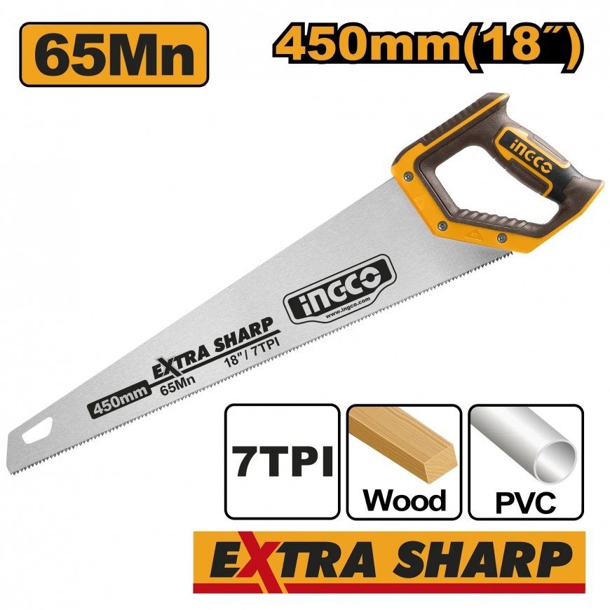 Ingco HHAS15450 medžio pjūklas 450 mm – 2