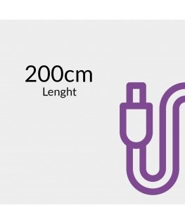 USB-C PD100/240W Cable Spacetronik 2m purple