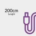 USB-C PD100/240W Kaapeli Spacetronik 2m violetti USB-C PD100/240W Kaapeli Spacetronik 2m violetti